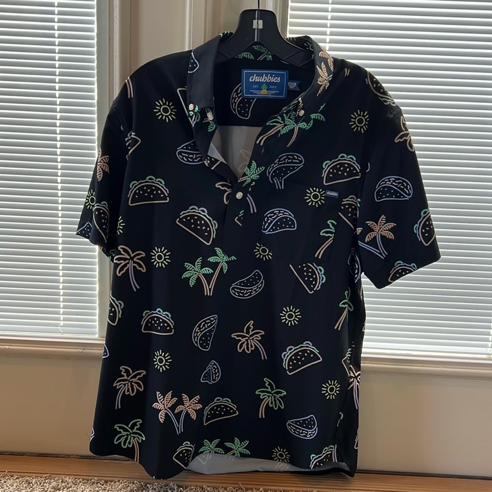 Chubbies The Neon Light Polo Shirt Medium